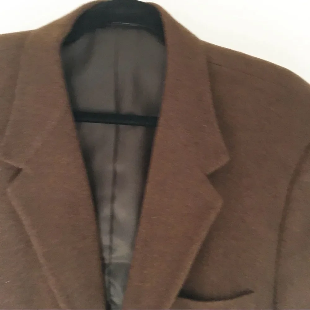 Vintage Camel Hair Blazer Men’s LRG Brown Classic Tailored Sport Coat